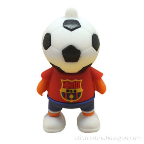 PVC Cartoon USB Flash Drive with 1 to 32GB Memory Capacity and 3D Design Free Logo